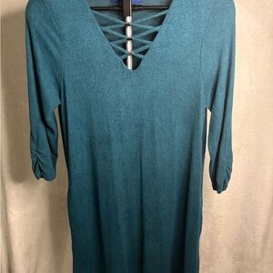 Apt. 9 Turquoise Long Sleeve Dress